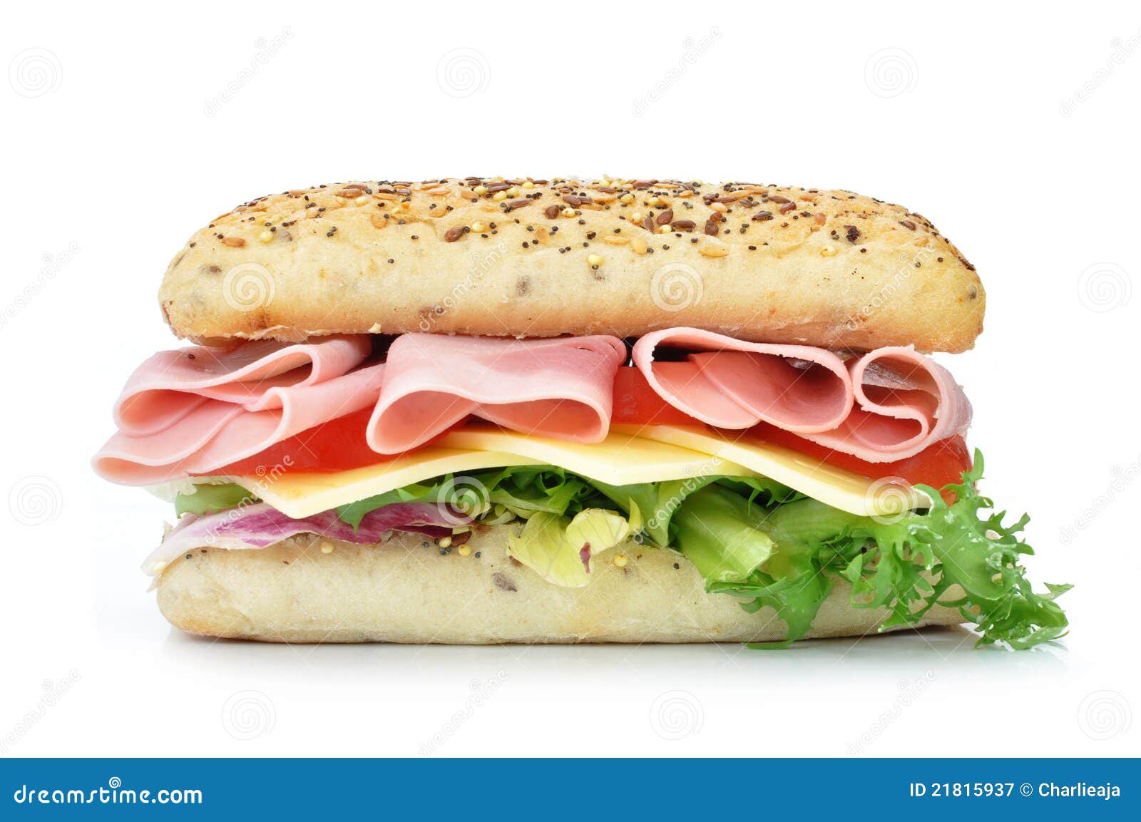 Sub sandwich stock image. Image of lettuce, french, meal 21815937