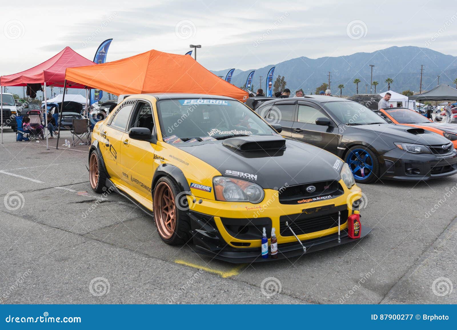 Subaru Impreza STi Turbo editorial photography. Image of motion - 87900277