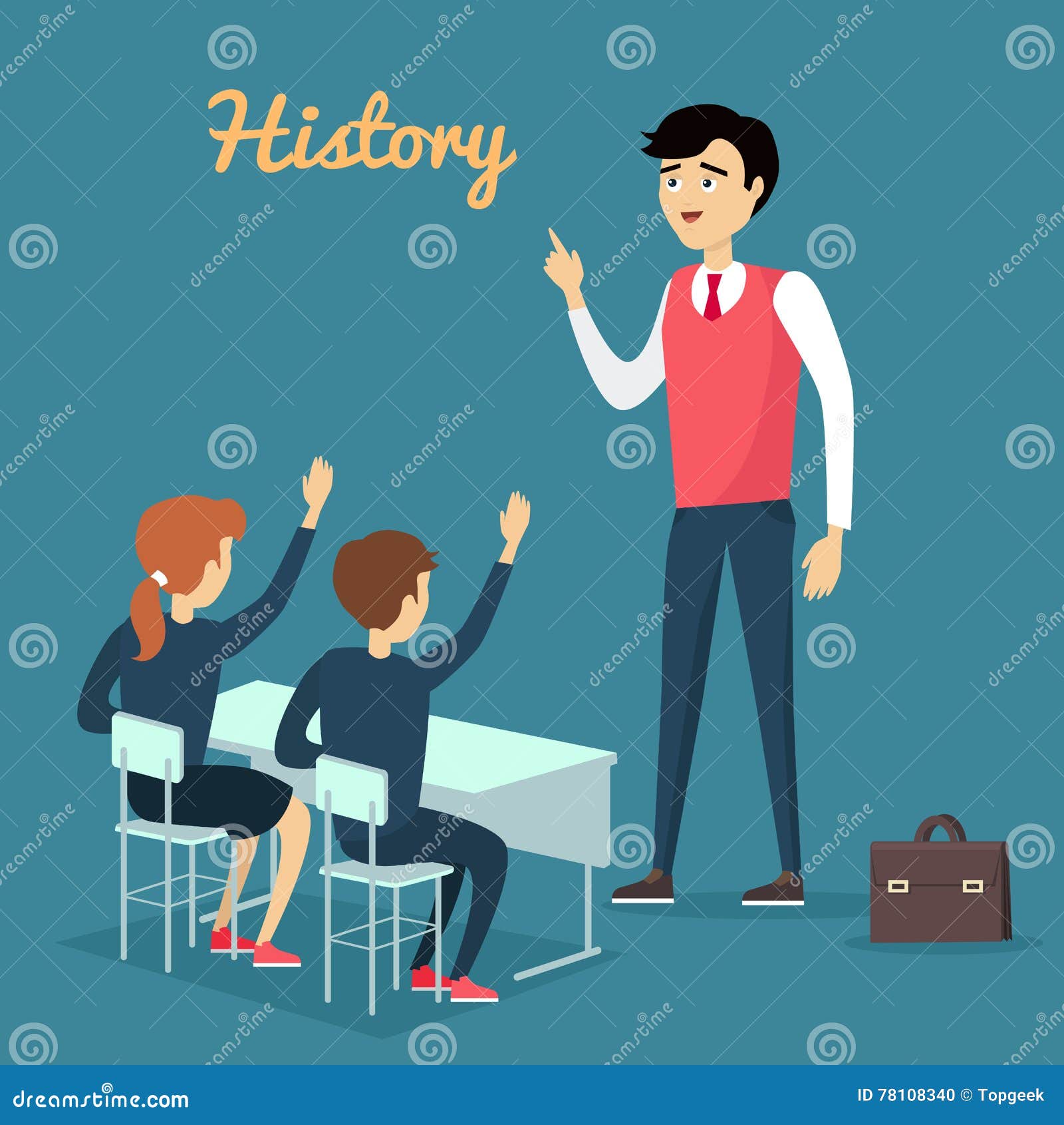 Subject of History Education Conceptual Banner Stock Vector