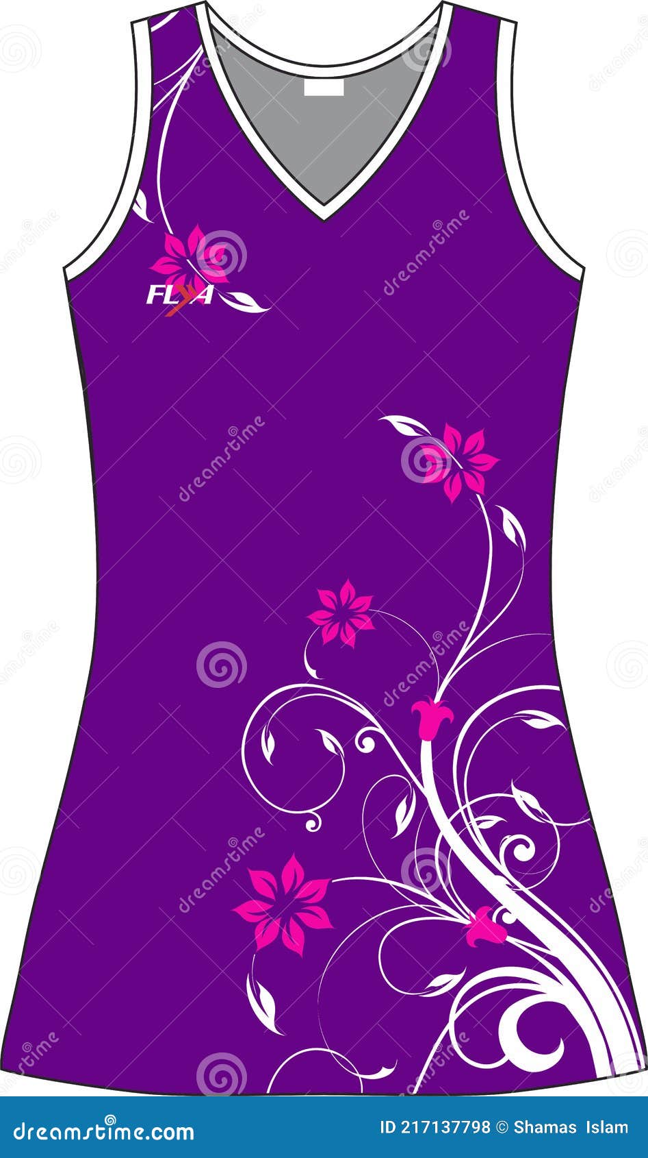 Sublimated Hockey Dresses Mock Ups Vectors Stock Vector