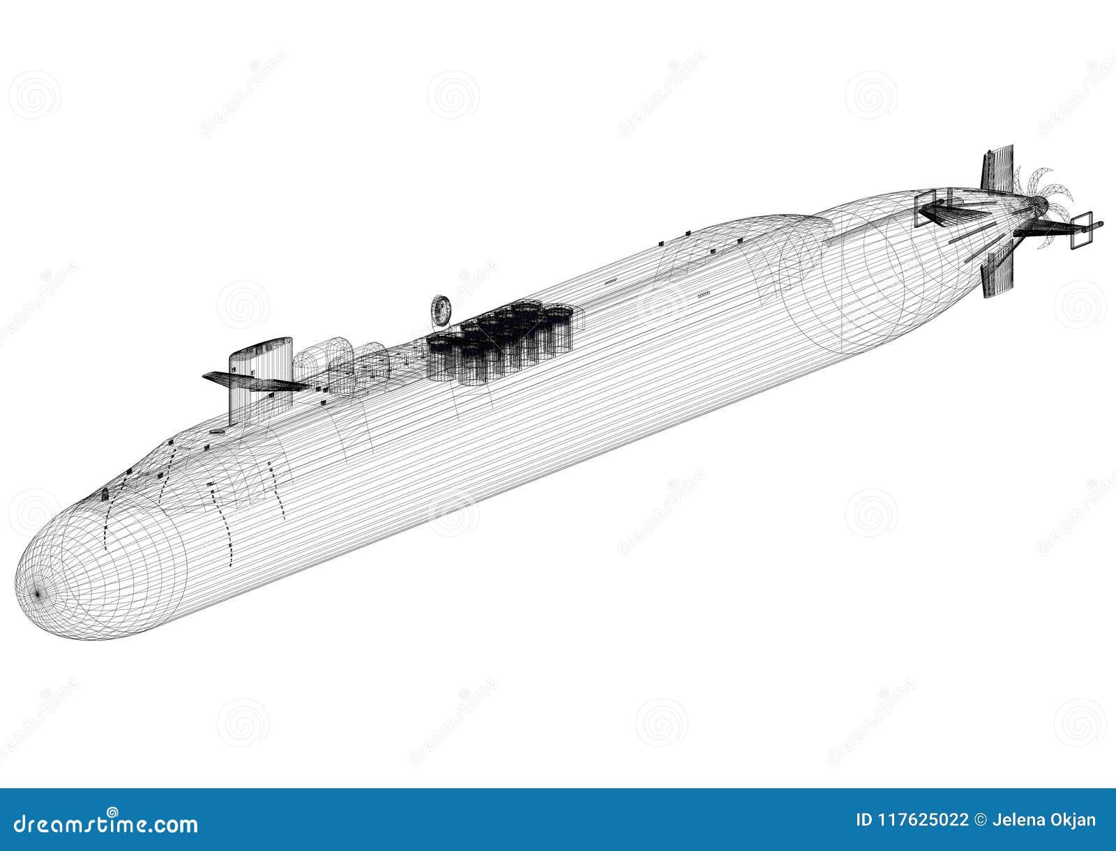 How to draw a Submarine Step by Step