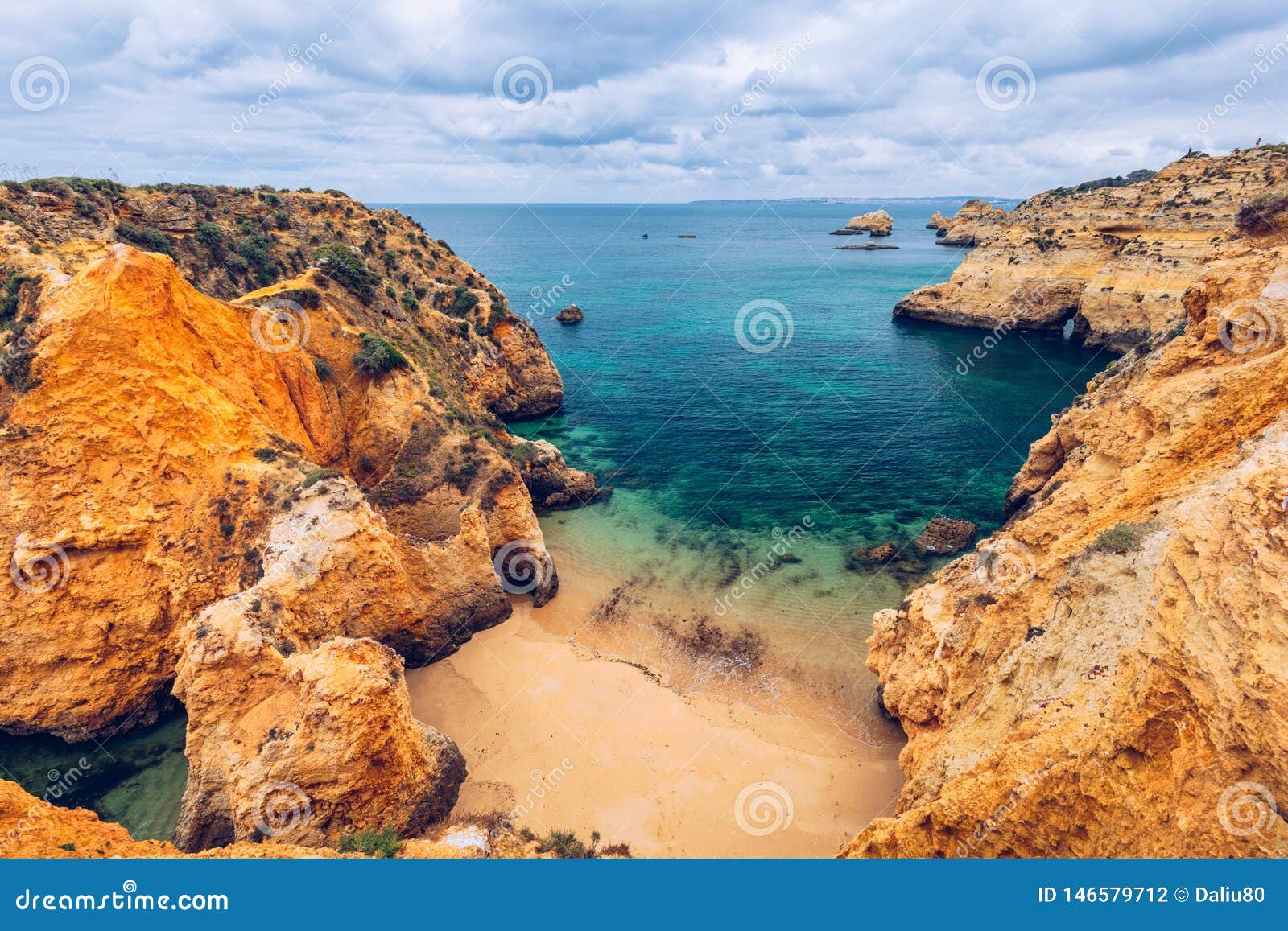 submarino beach (praia do submarino  in portuguese), located in alvor, region of algarve, portugal. praia do submarino,