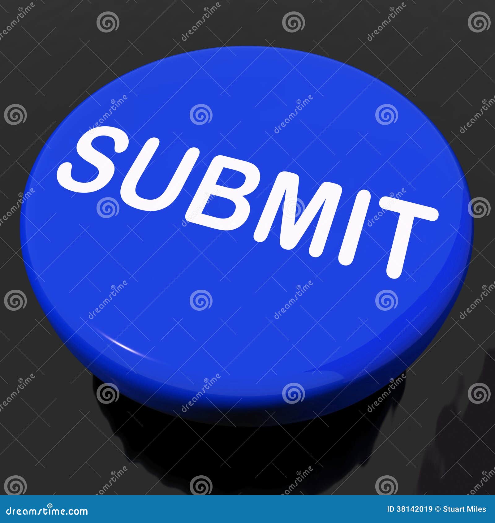 submit button shows submitting submission or application
