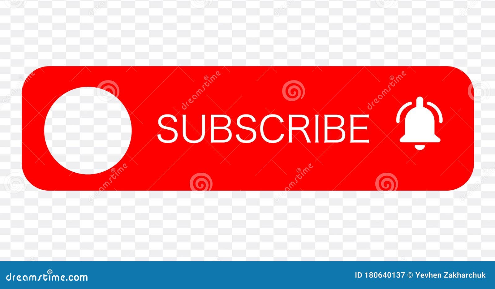 SUBSCRIBE - Button Red Color with Handon Transparent Background. YouTube  Channel. Vector Illustration Stock Illustration - Illustration of member,  channel: 180640137