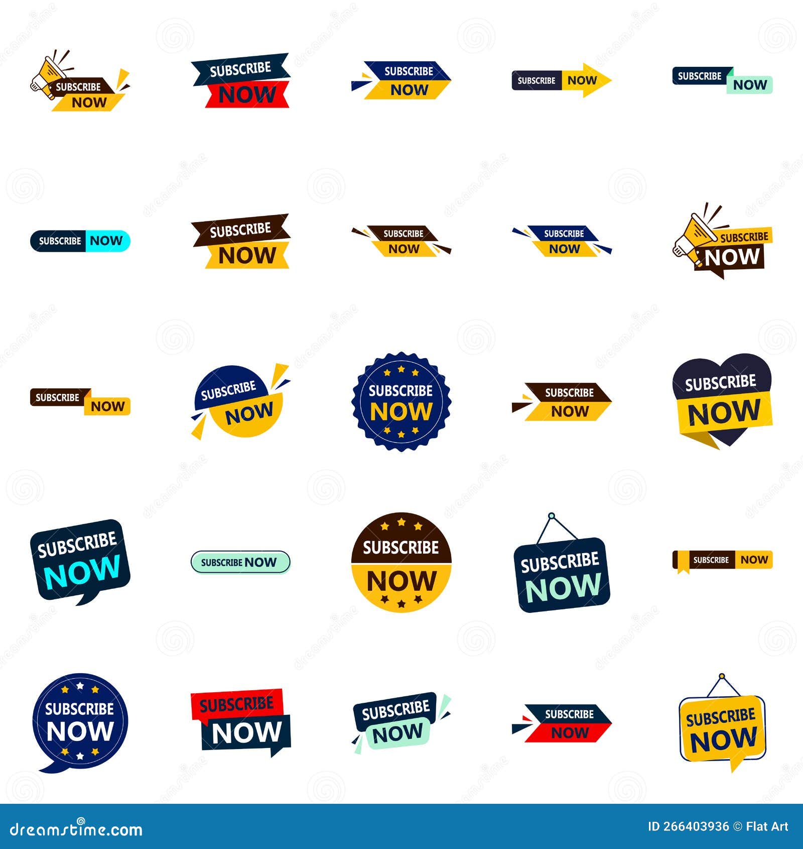 Subscribe Now 25 Vector Banners for Eyecatching Marketing Materials
