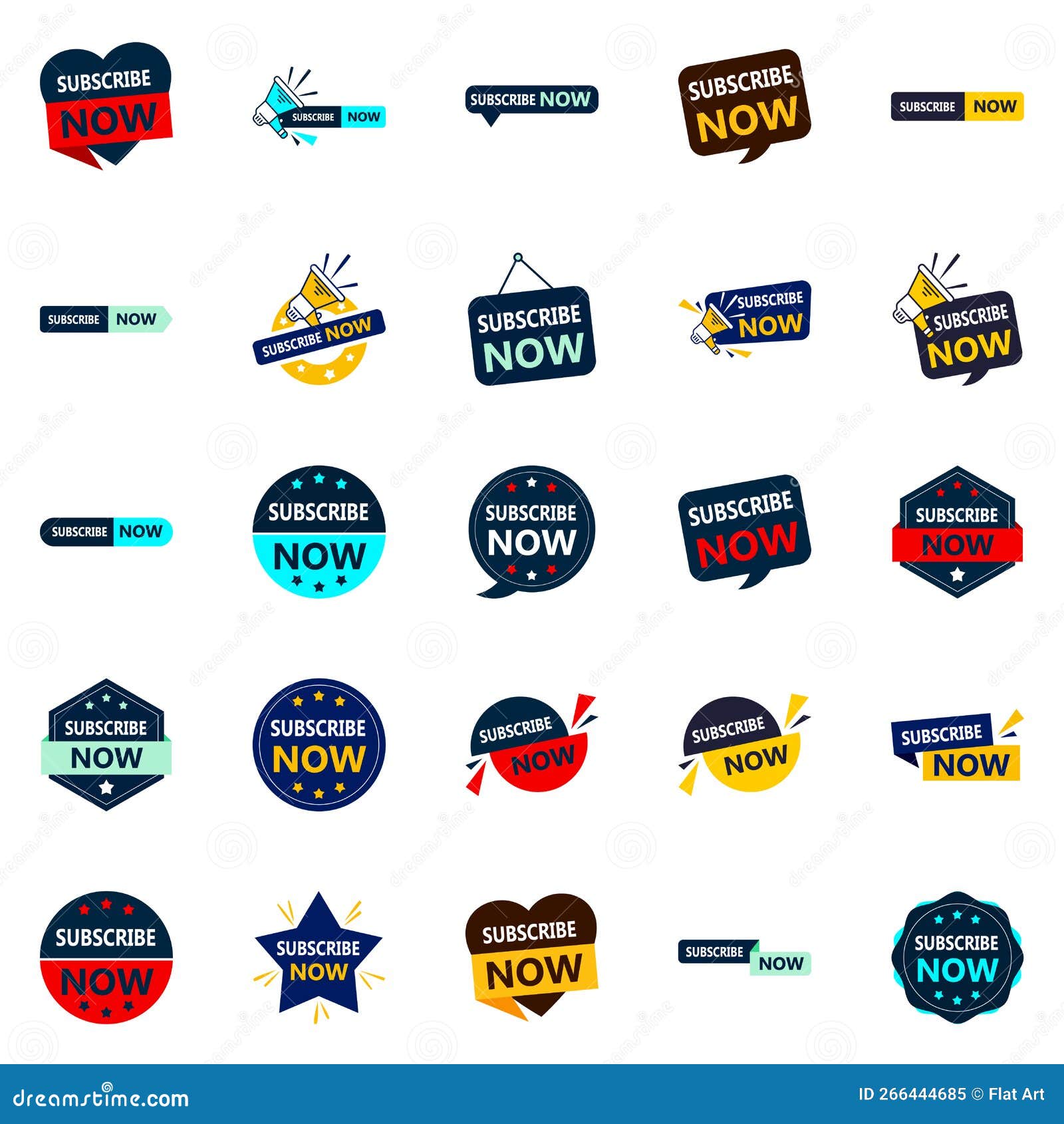 Subscribe Now 25 Vector Banners for Eyecatching Marketing Materials