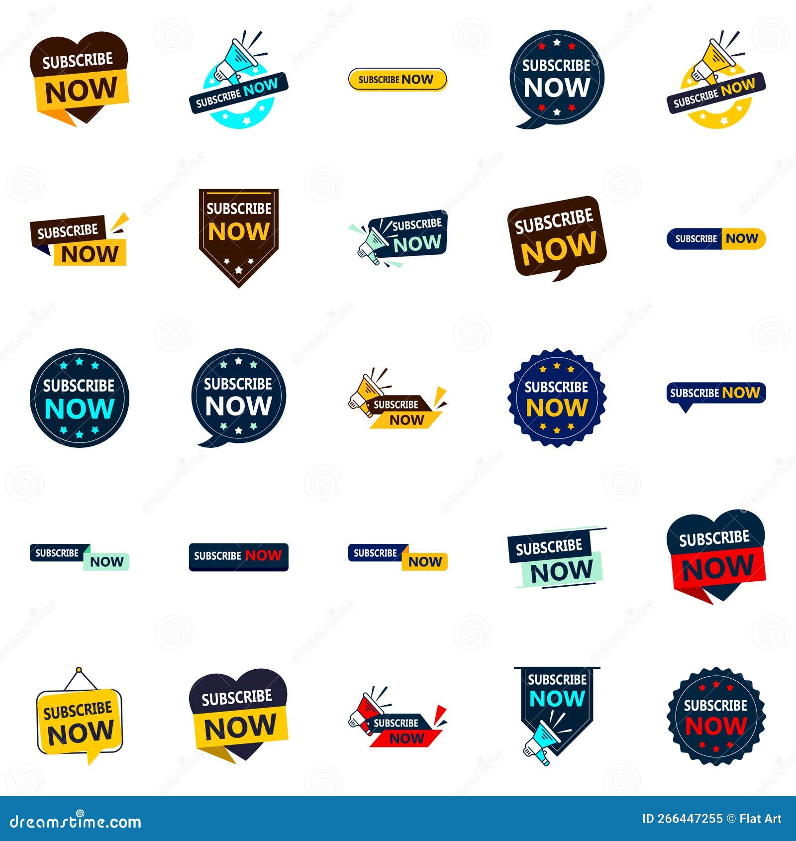Subscribe Now 25 Vector Banners for Eyecatching Marketing Materials