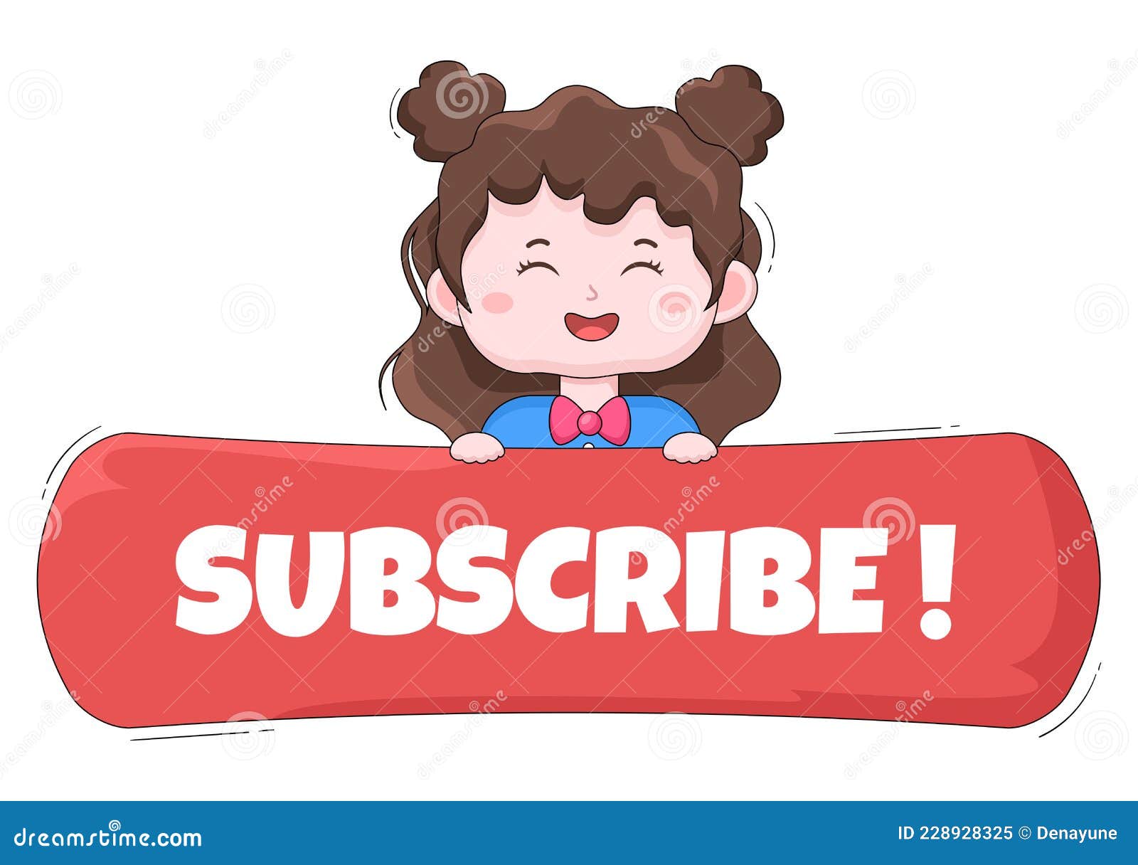 Subscribe, Share, Bell Notification Icon Button Background Vector  Illustration with Cute Cartoon Character Flat Design for Youtube Stock  Vector - Illustration of information, computer: 228928325