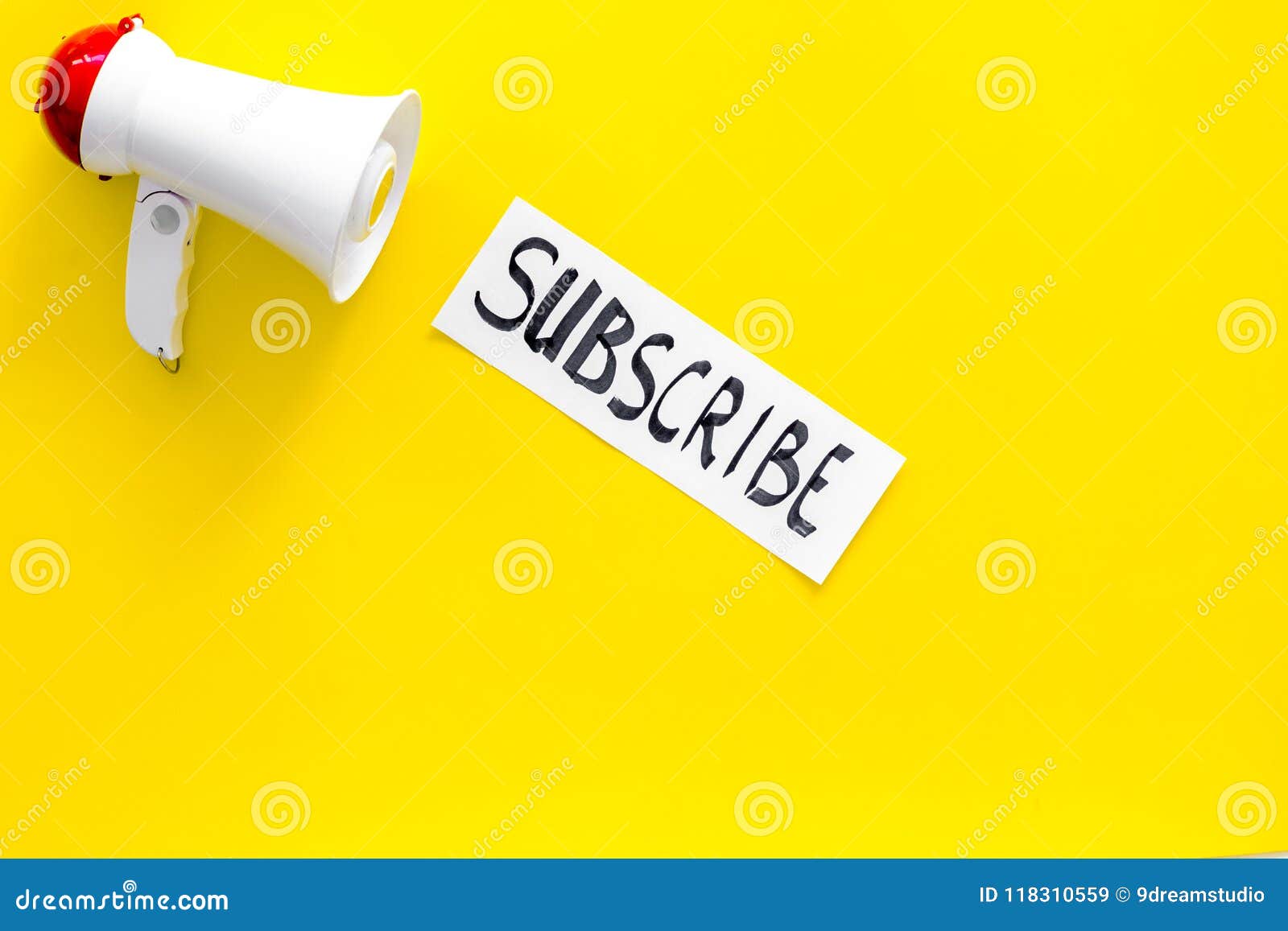 Subscribe Template Or Mockup. Hand Lettering Subcribe Near ...