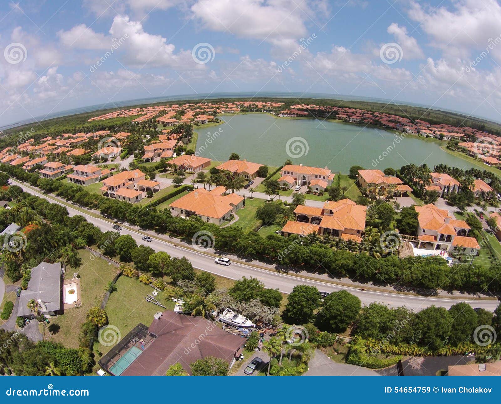 Suburban homes in Florida stock image. Image of properties 54654759
