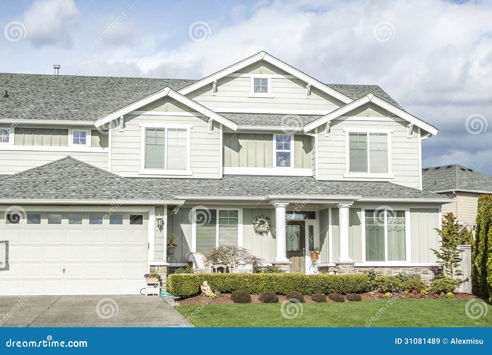 Suburban House Stock Image Image Of Dream Living Estate 31081489