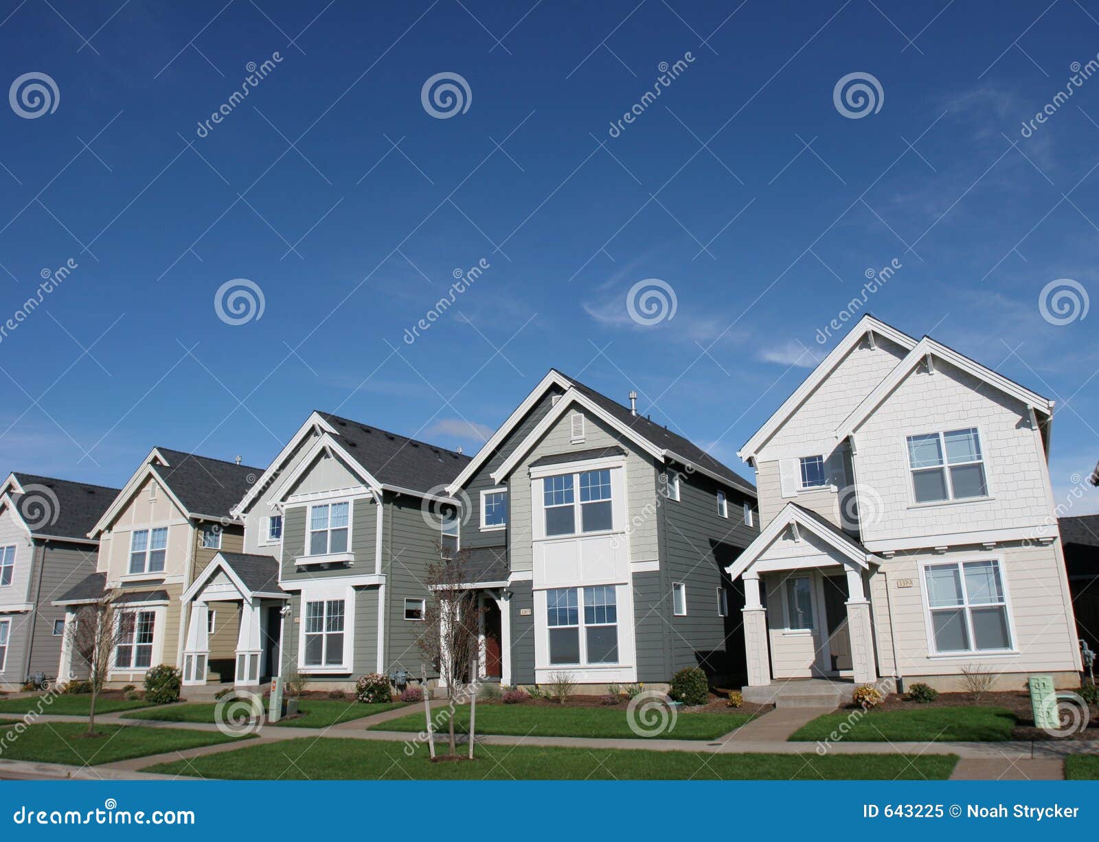 Suburban Houses Royalty Free Stock Photo Image 643225