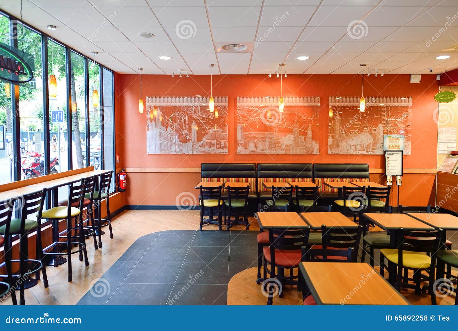 fast food restaurant design layout