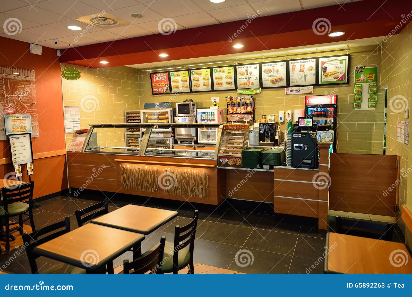 fast food restaurant design layout