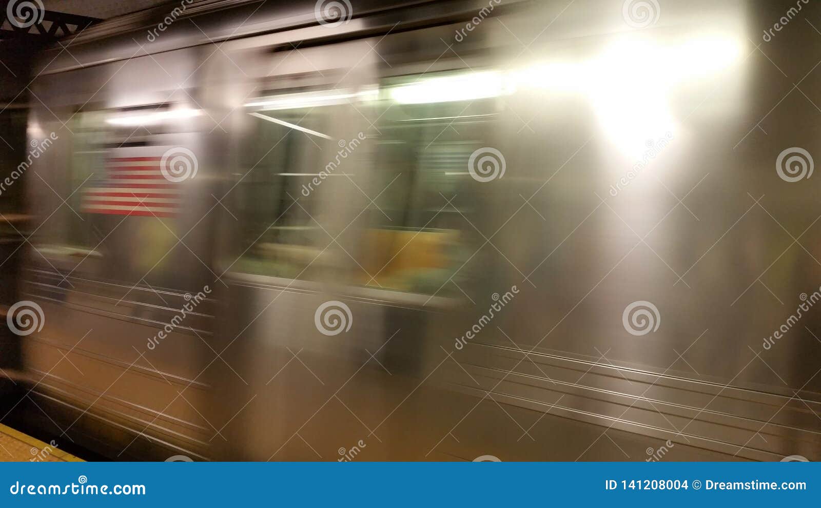 subway new york blur view
