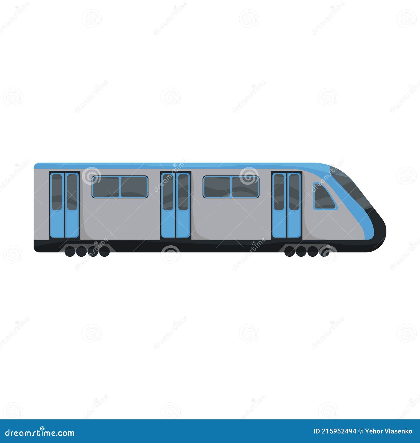 Subway Train Cartoon Vector  Vector Illustration Cargo.  Isolated Illustration of Subway Train Icon on White Stock Vector -  Illustration of fast, traffic: 215952494