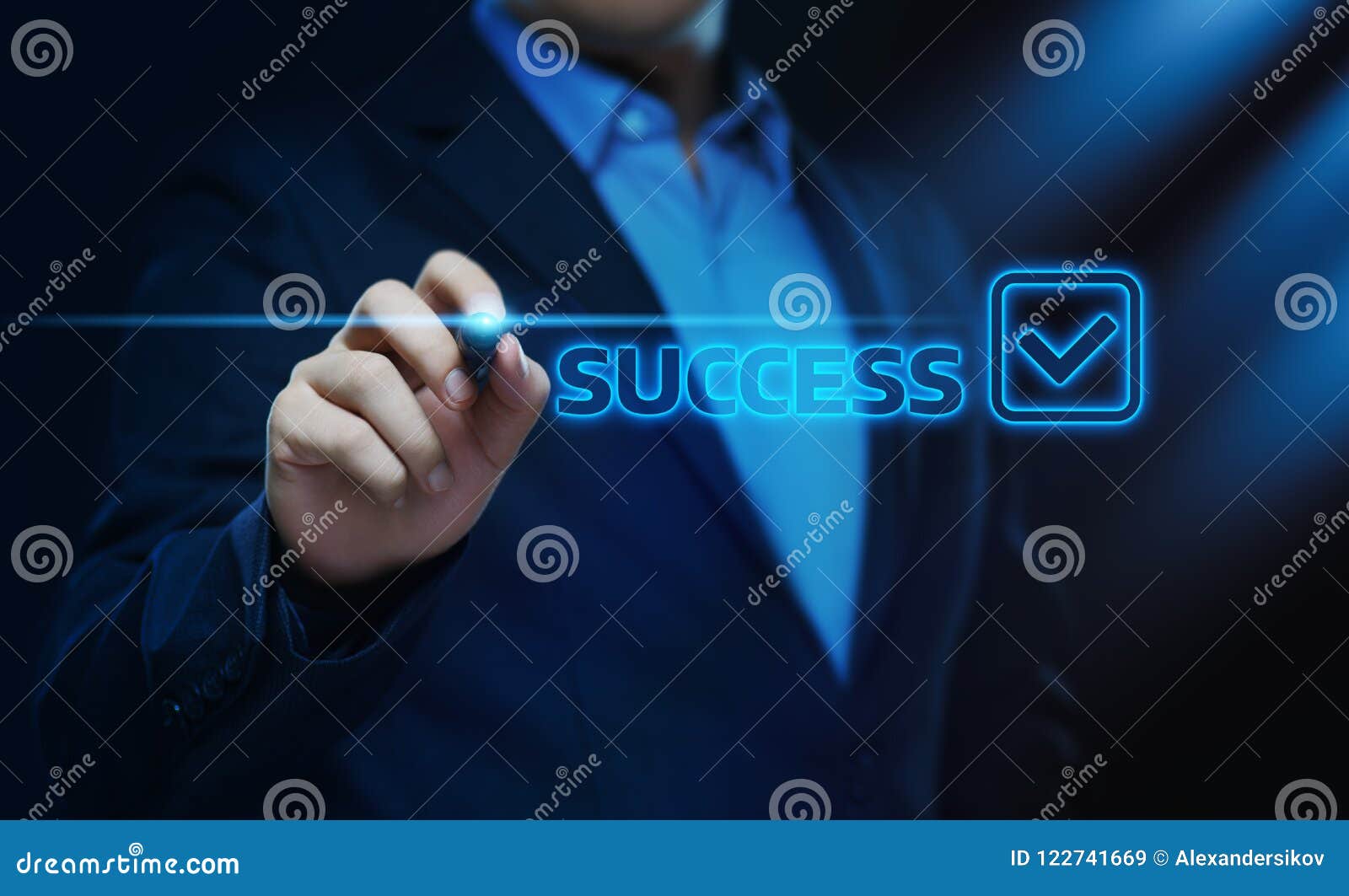 success achievement positive result business finance concept