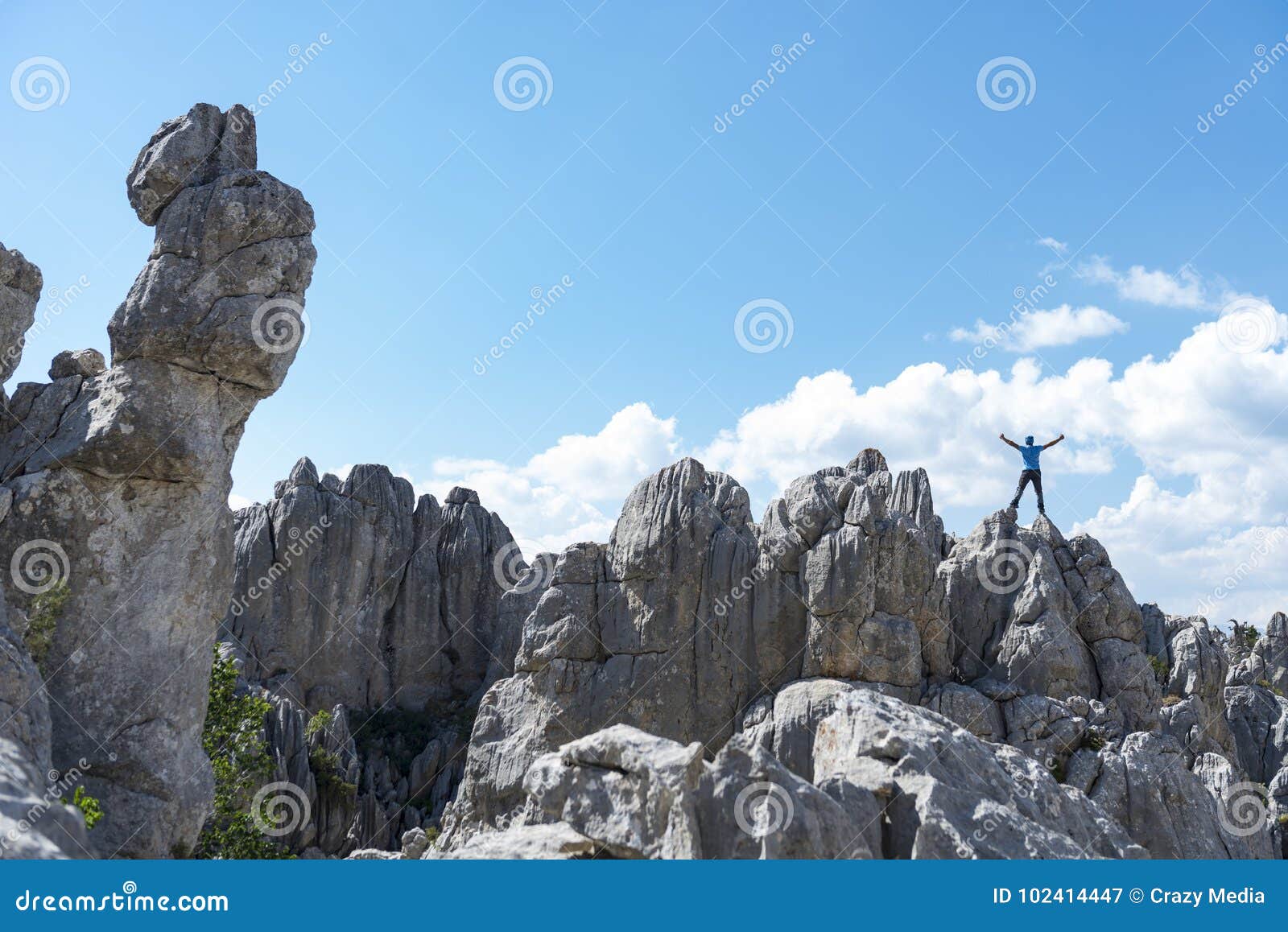 Climbing Dangerous Cliffs and Successful Editorial Photography Image