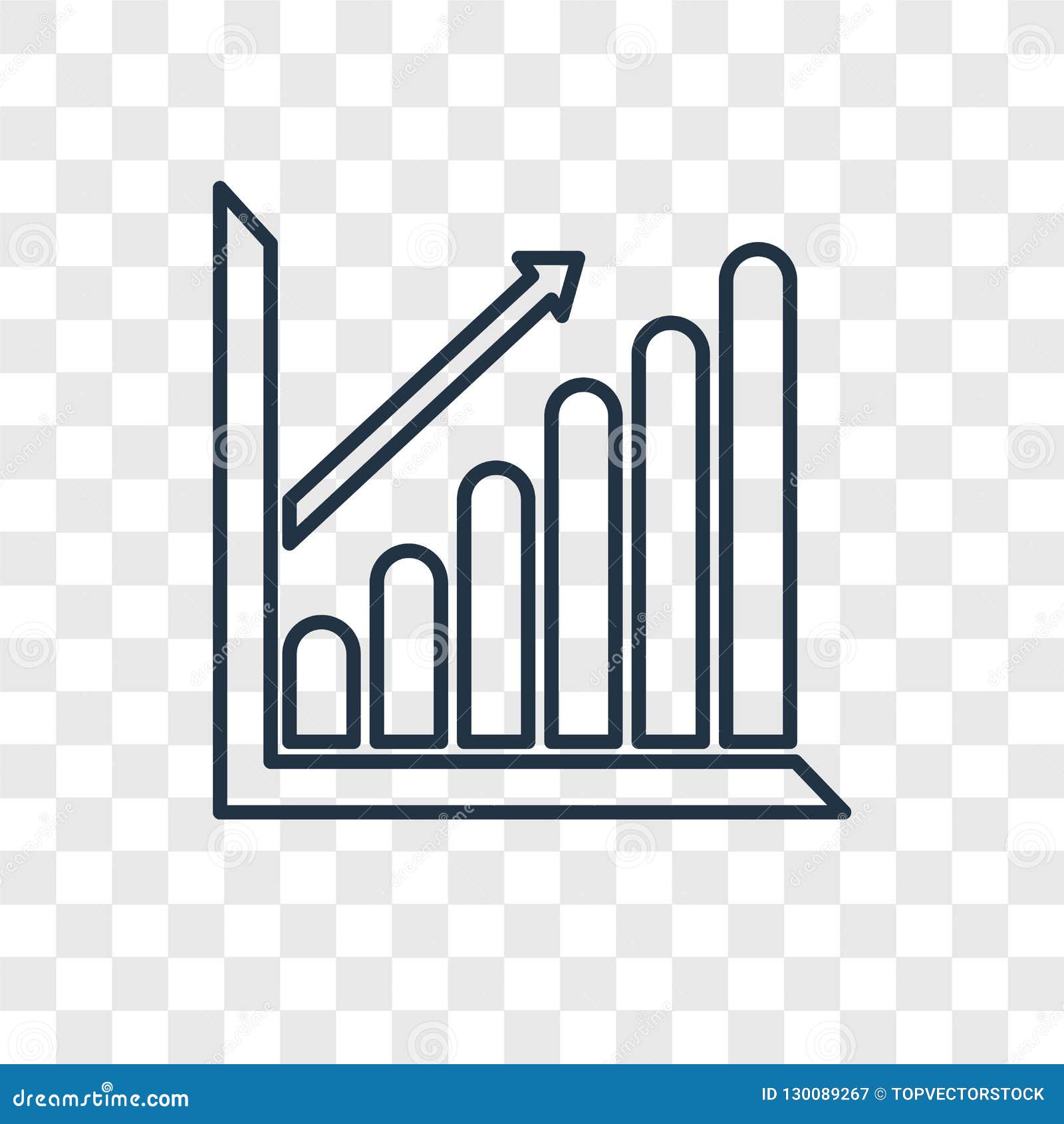 Success Concept Vector Linear Icon Isolated on Transparent Background ...