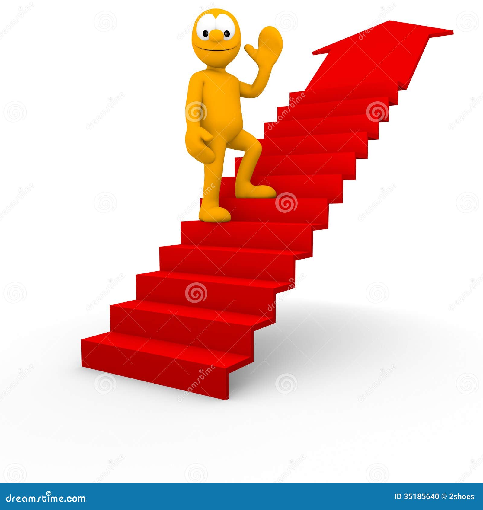 Steps To Success Stock Illustration Illustration Of Stairs 61103557
