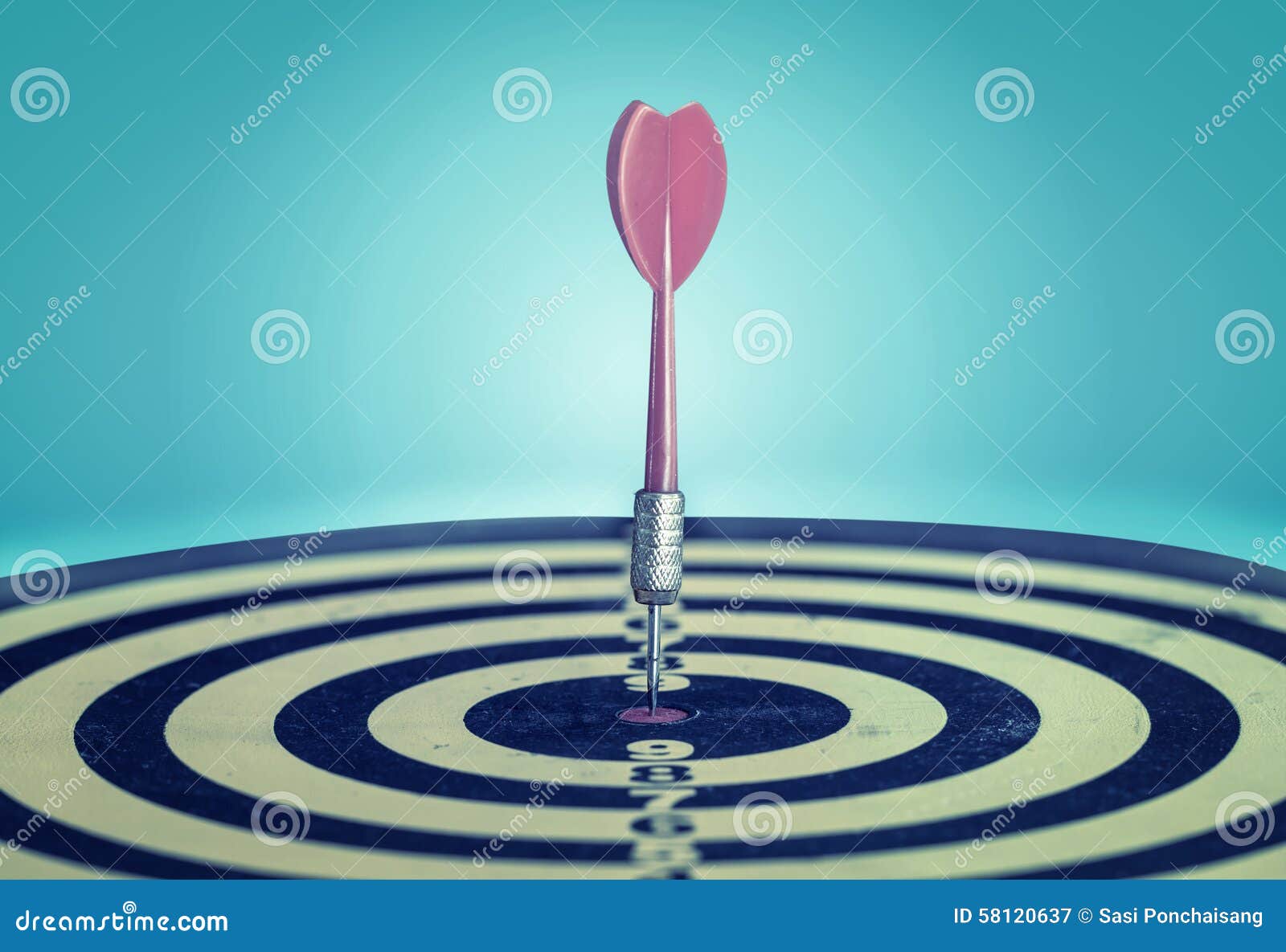 success hitting target aim goal achievement.