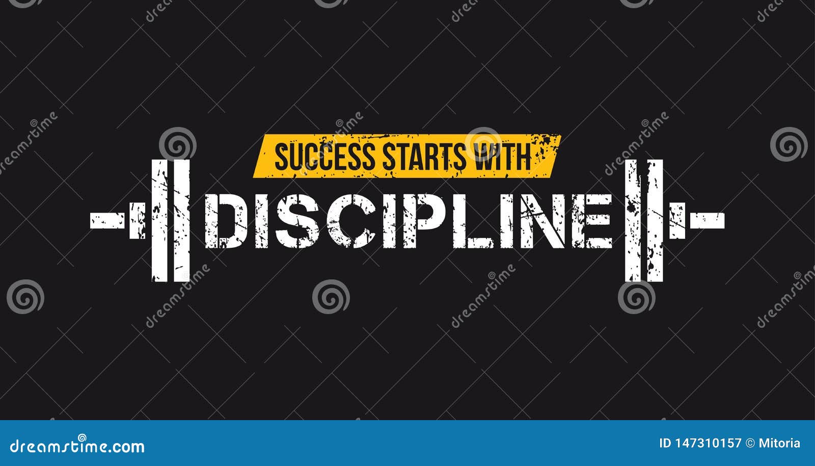 discipline over motivation quote' Sticker | Spreadshirt