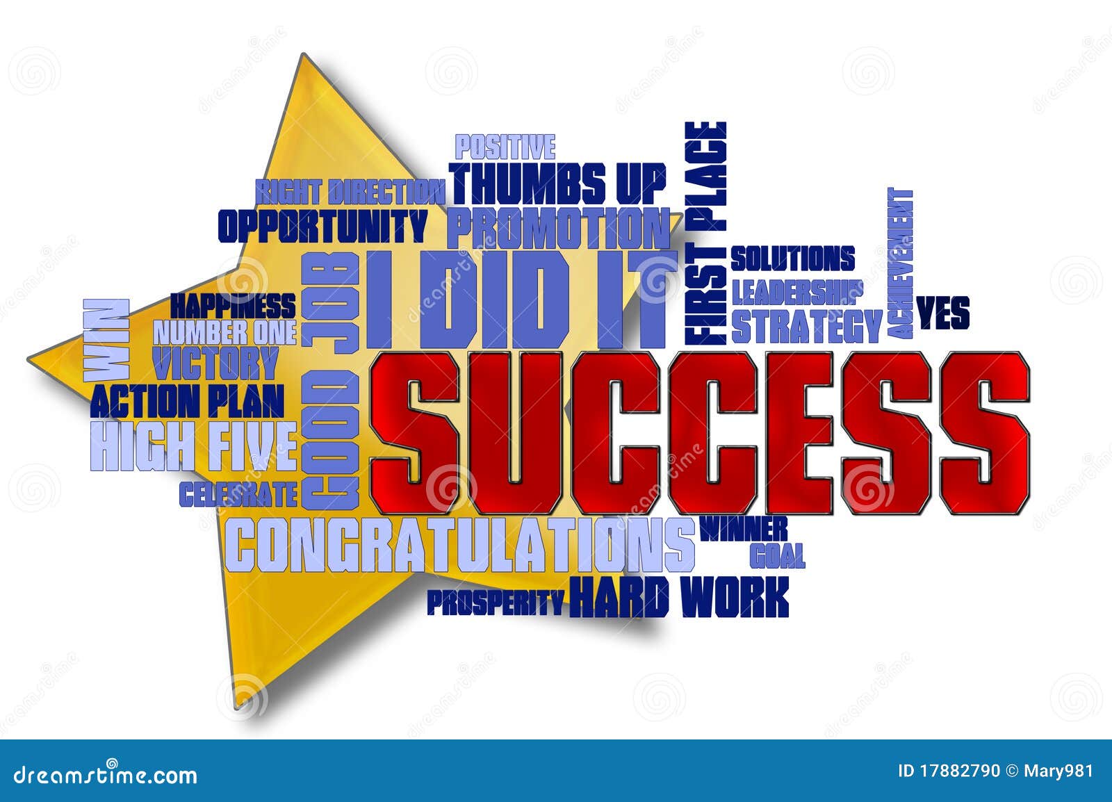 Success Word Cloud stock illustration. Image of prosperity - 17882790