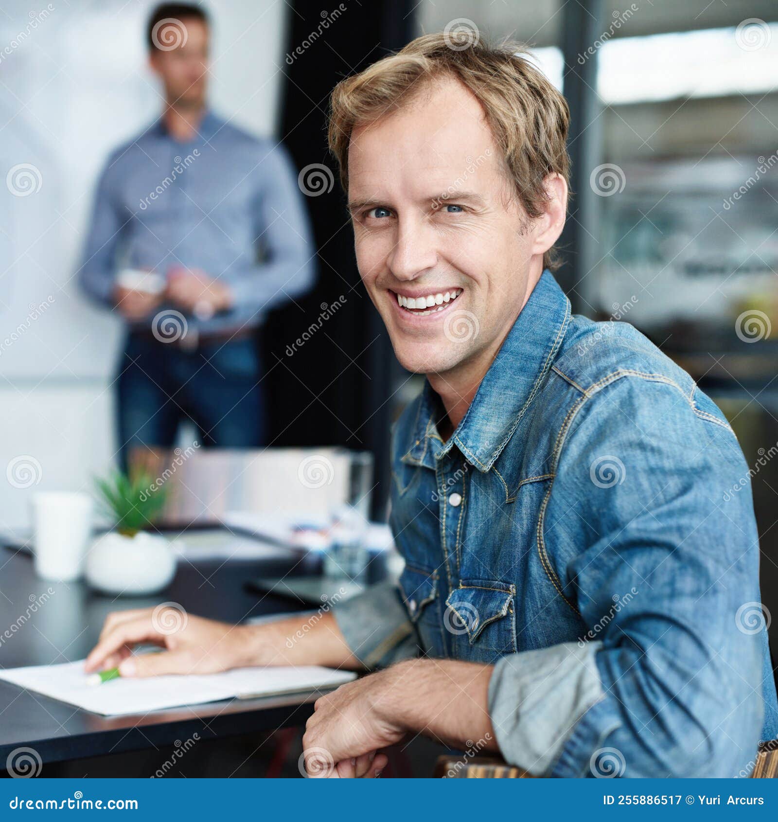 Successes Just Keep Coming. Portrait of an Office Worker with His ...