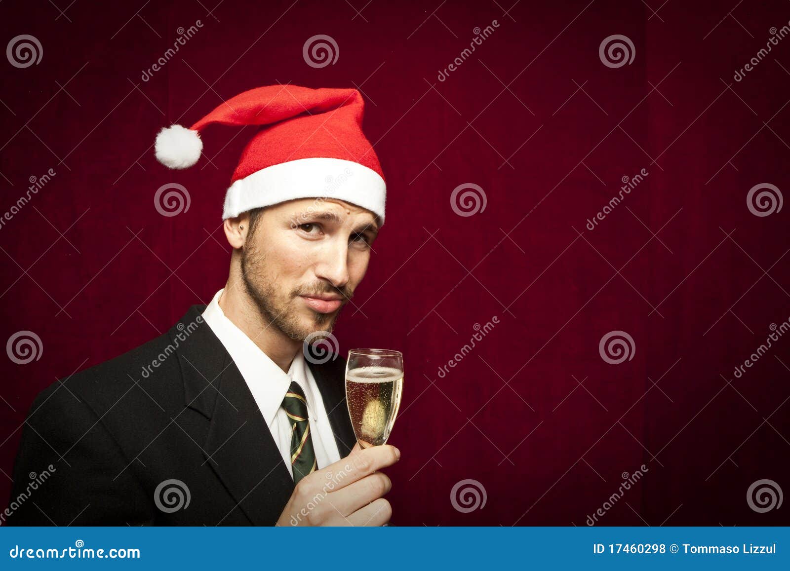 Successful Businessman Toasting with Champagne Stock Photo - Image of ...