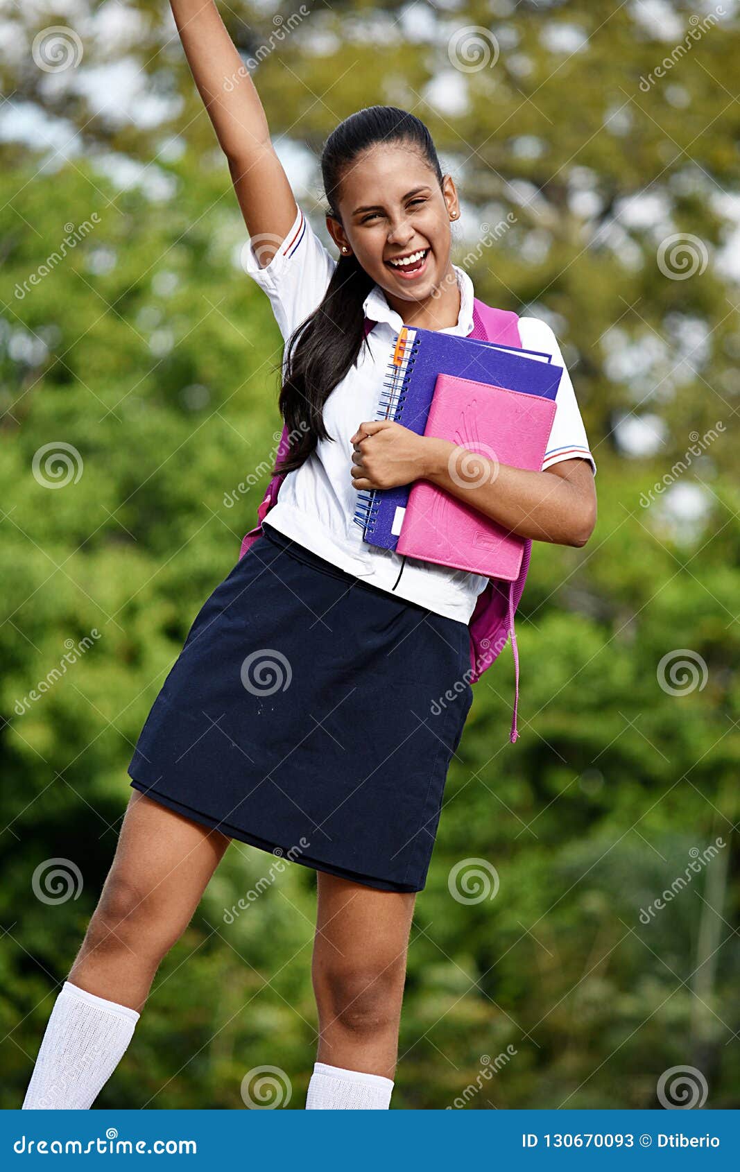 1066px x 1689px - Successful Colombian School Girl Wearing Uniform Stock Image - Image of  colombia, female: 130670093