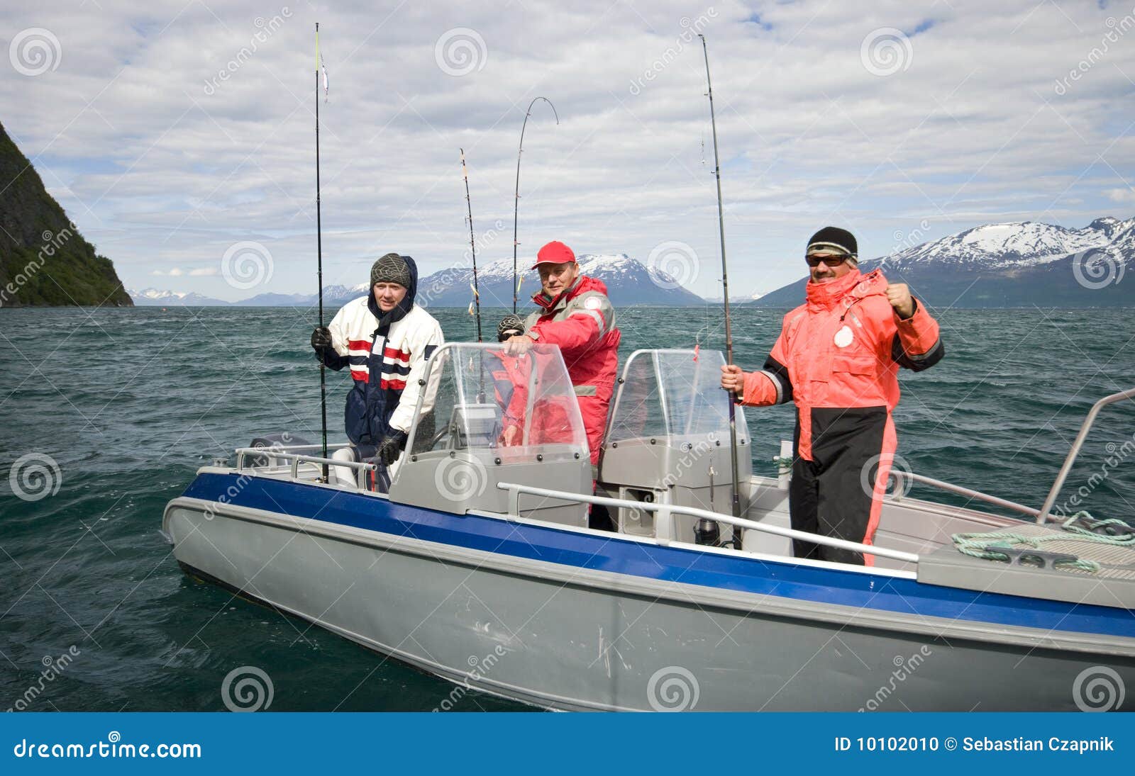 Successful Fishing in Norway Stock Photo Image of sunny, scandinavian