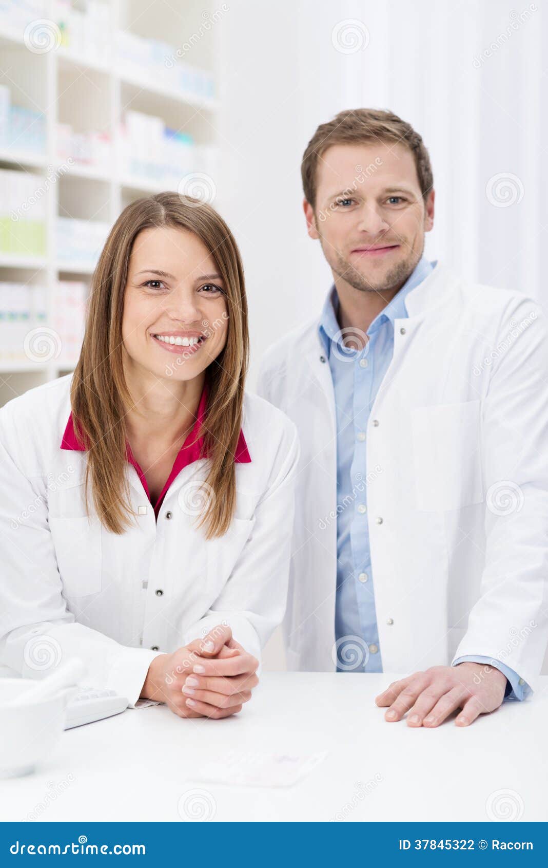 Pharmacy and successful woman