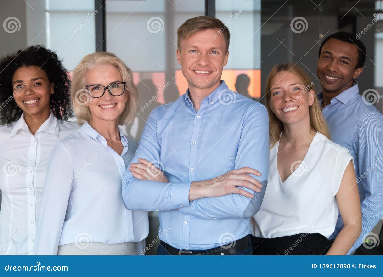 Successful Startup Founder Company Owner and Staff Members Portrait Concept  Stock Photo - Image of corporate, bank: 139612098