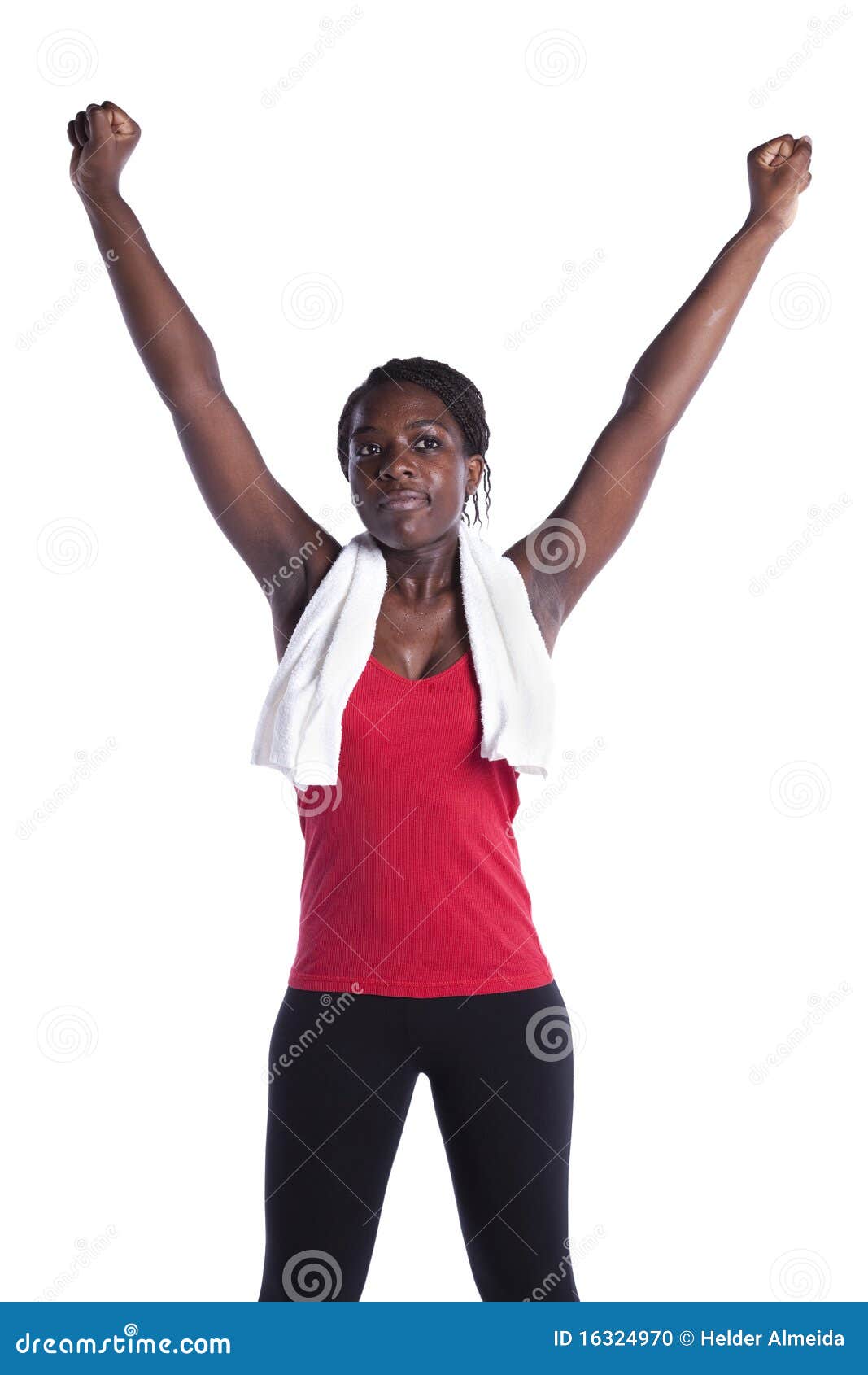 Successful Wealthy Athlete African Woman Stock Photo - Image of afro