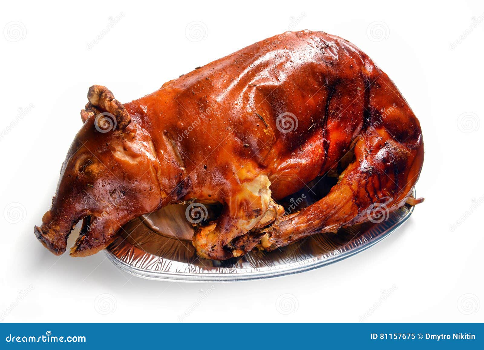 Suckling Pig Roasted in the Oven Stock Image Image of oven