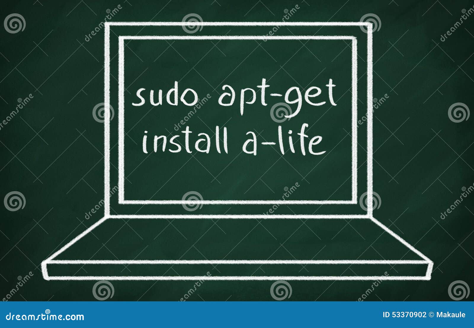 Sudo Aptget Install Alife Stock Photo  Image of concept, work 53370902