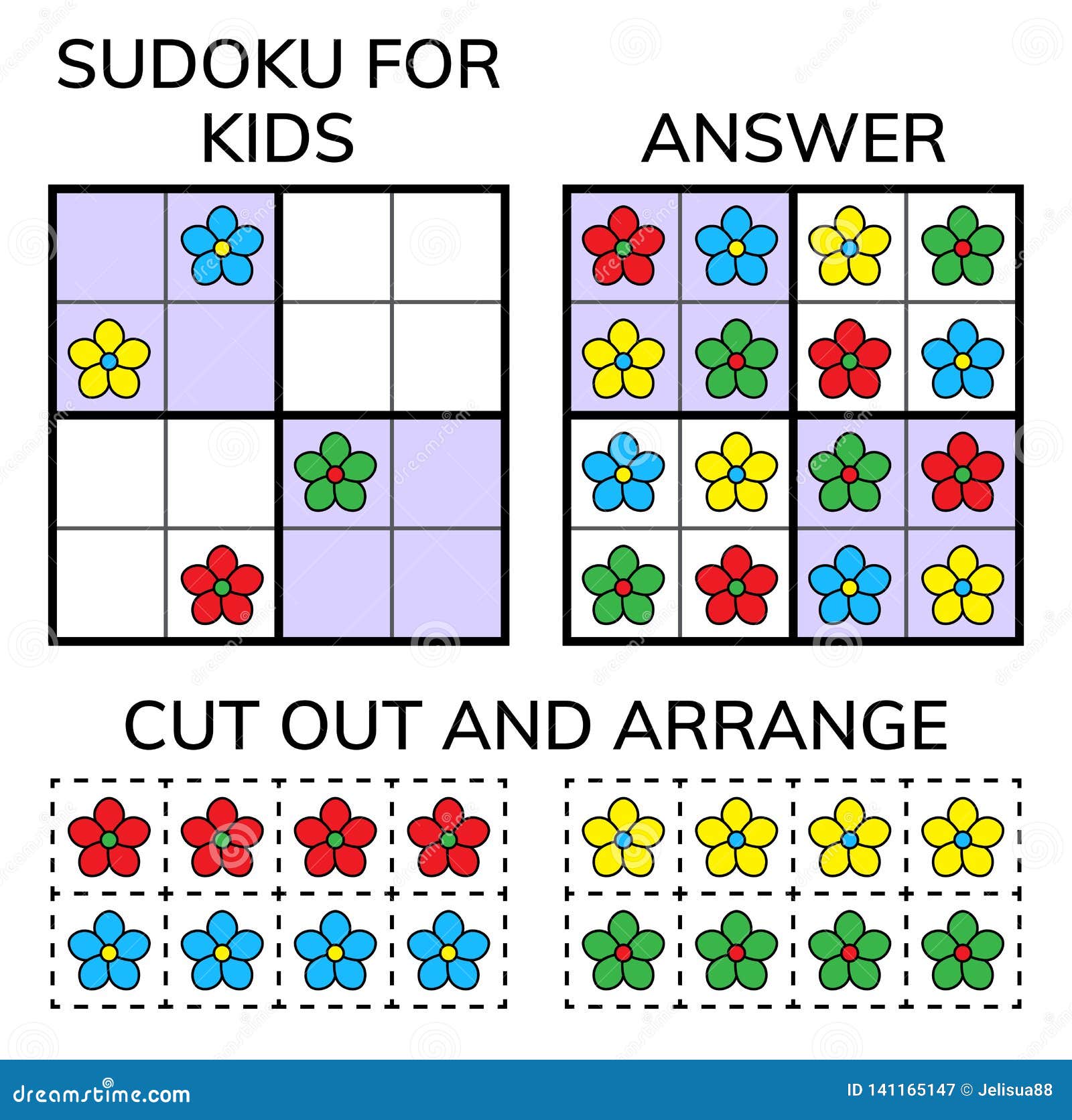 Sudoku Crianças e mosaico matemático adulto Quadrado mágico Jogo do enigma da lógica Jogo das palavras de Digitas Ilustração do vetor