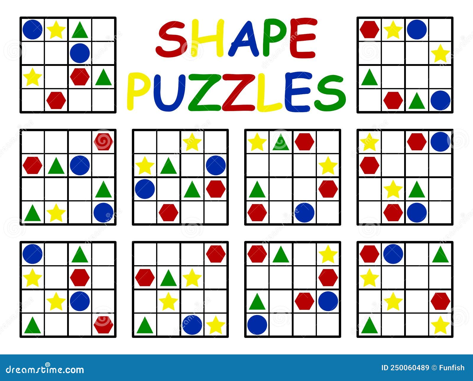 Sudoku Para Crianças Jogo Lógica Simples Corte Cola Ilustração