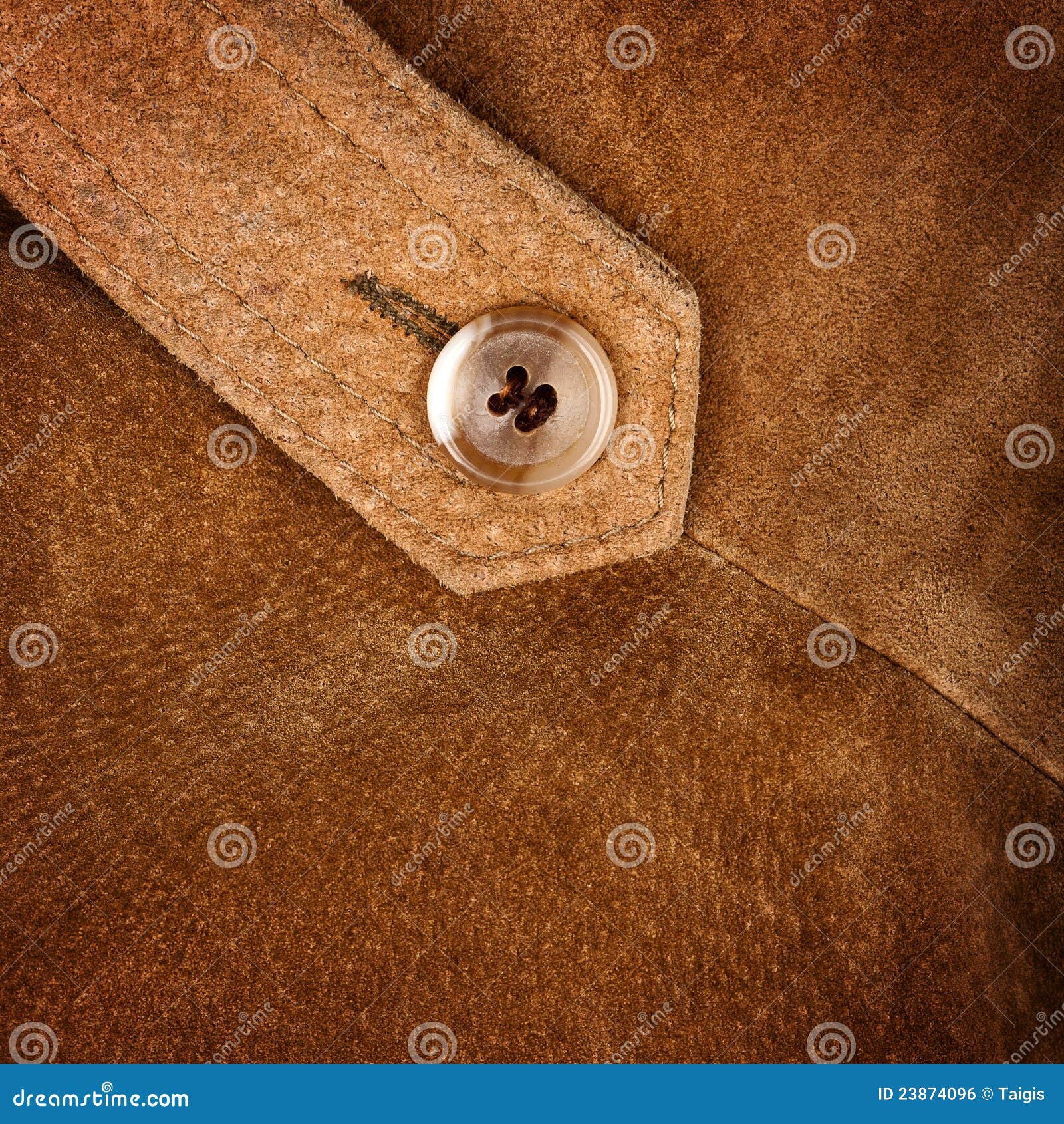 Suede and button stock photo. Image of hide, closeup - 23874096