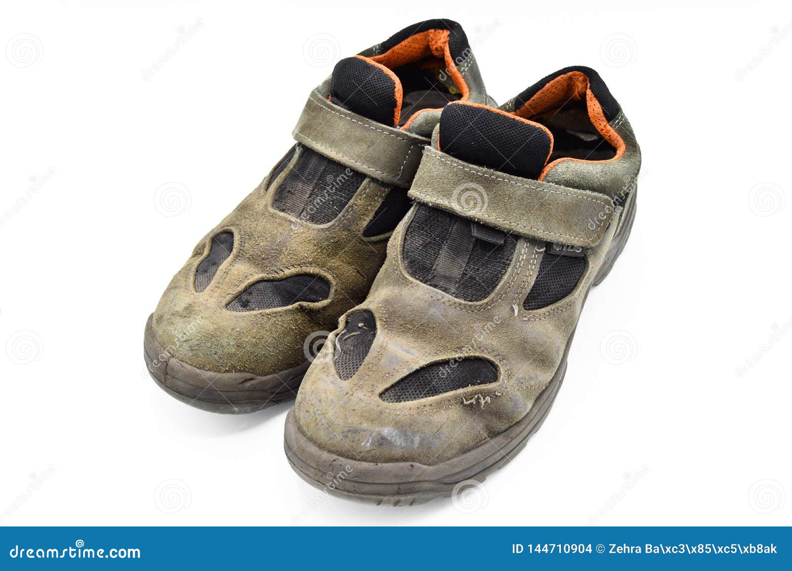 Suede Steel Nose Old Job Shoe. Stock Photo - Image of guard, foot ...