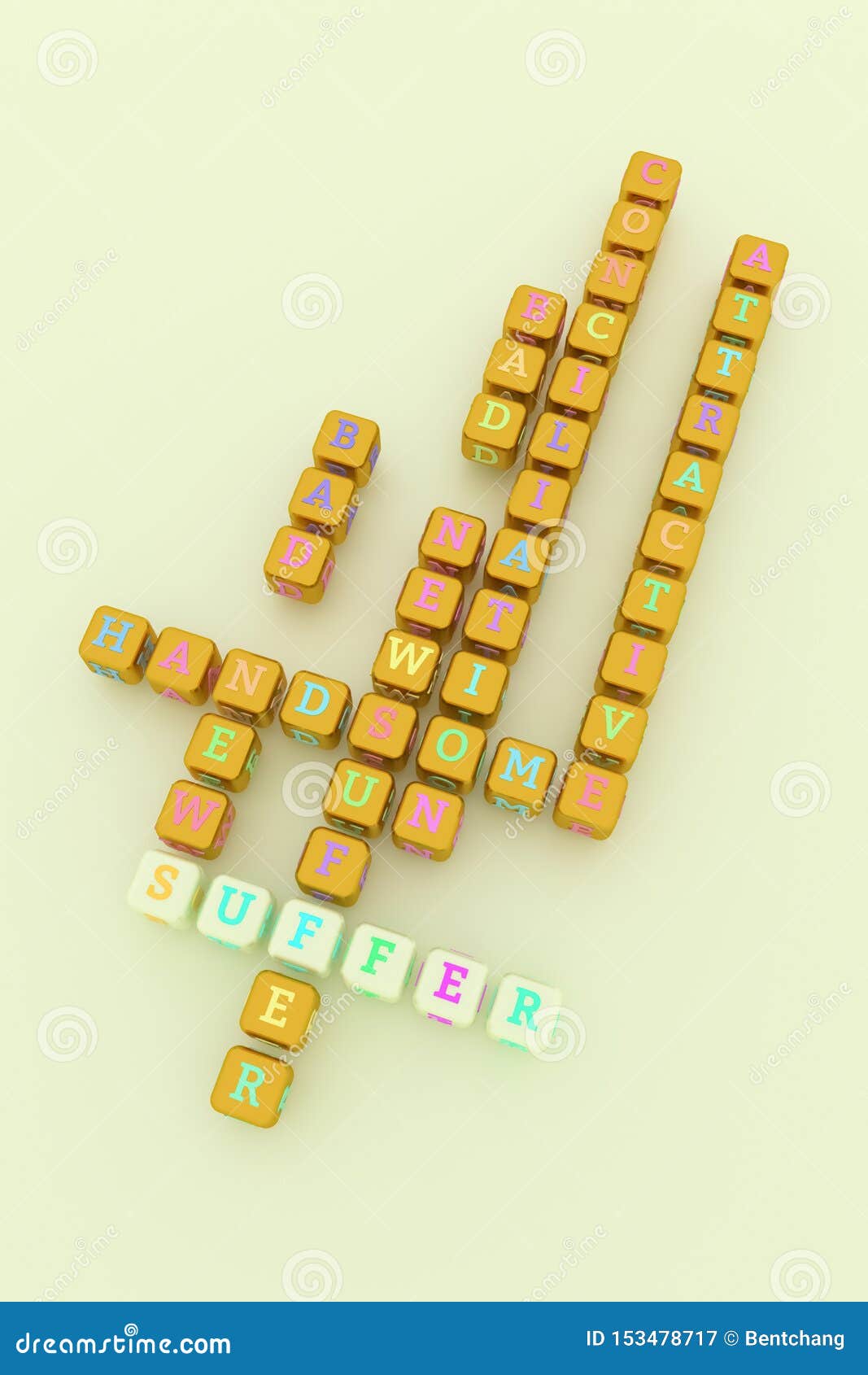 Suffer, Emotion Keyword Crossword. for  Page, Graphic Design