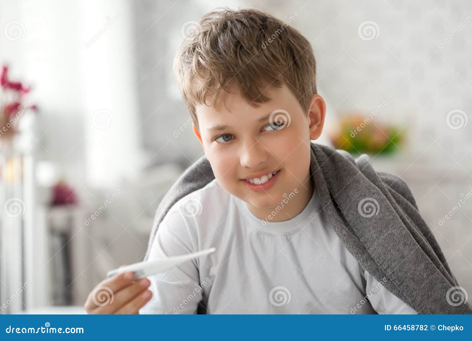 He suffers a cold stock photo. Image of fever, people 66458782