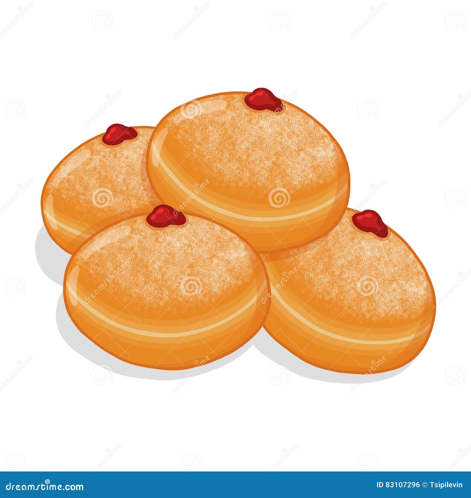 jelly doughnut clipart