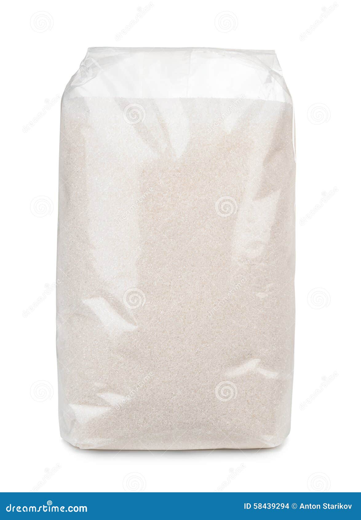 Transparent Plastic Bag Isolated On White Stock Photo - Download