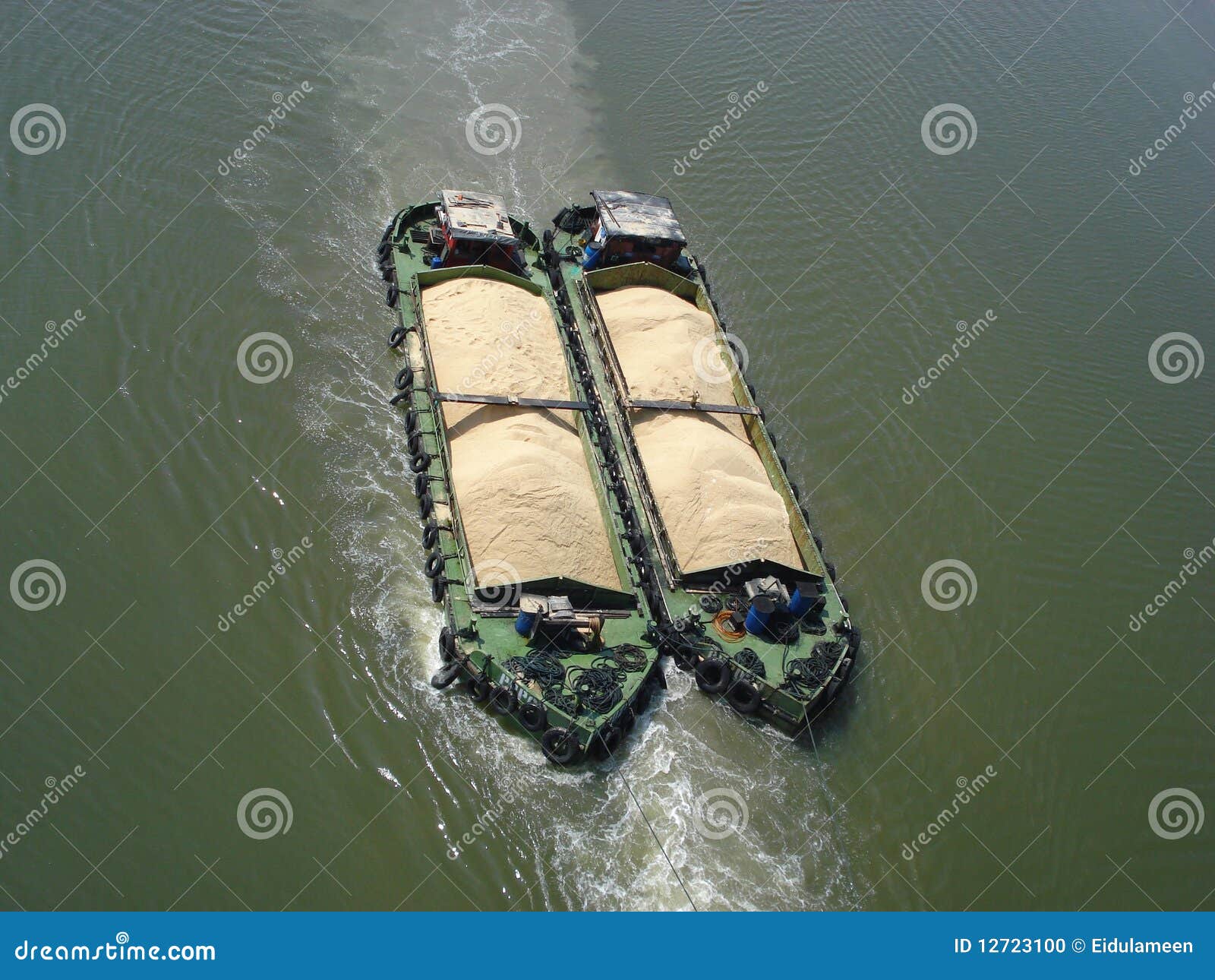 Sugar Barge stock photo. Image of sunrise, river, drag 12723100