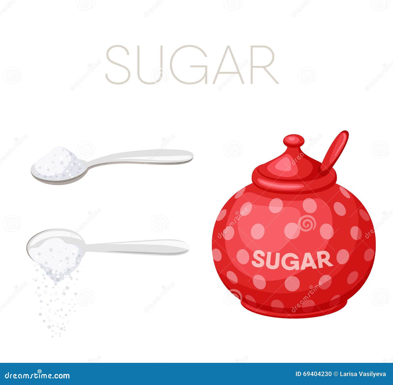 sugar bowl and spoon