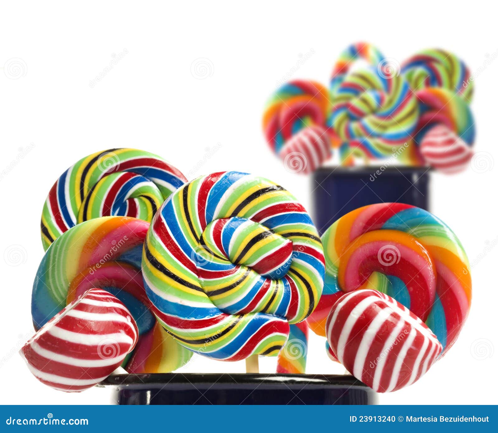 Sugar Candy Cane Lollipop Collection Stock Photo Image of blue, happy