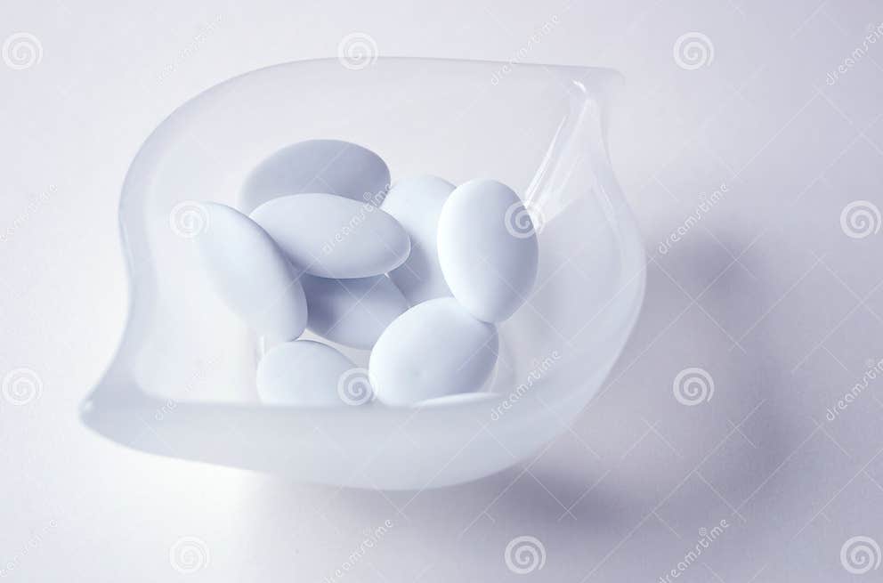 Sugar coated almonds stock image. Image of love, wedding 6649