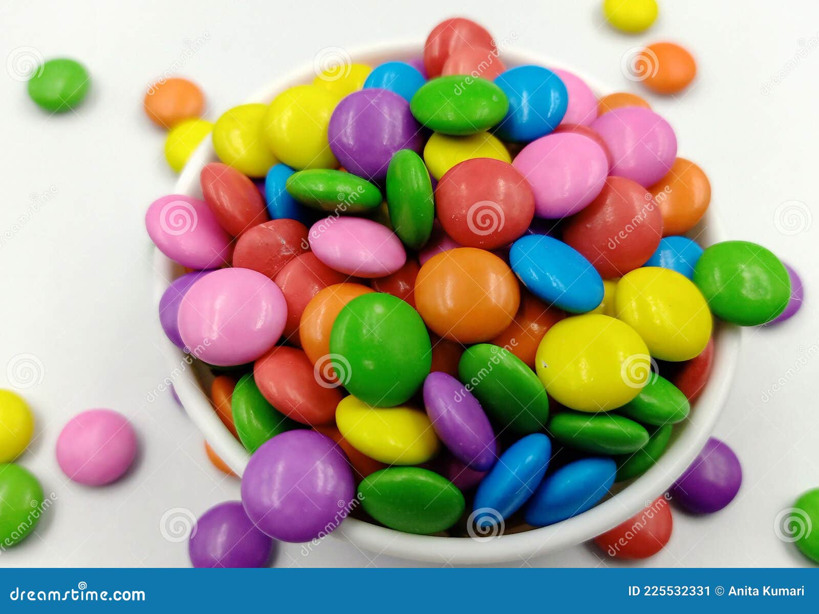 Sugar Coated Chocolate Gems Candy Stock Image Image of multicolored