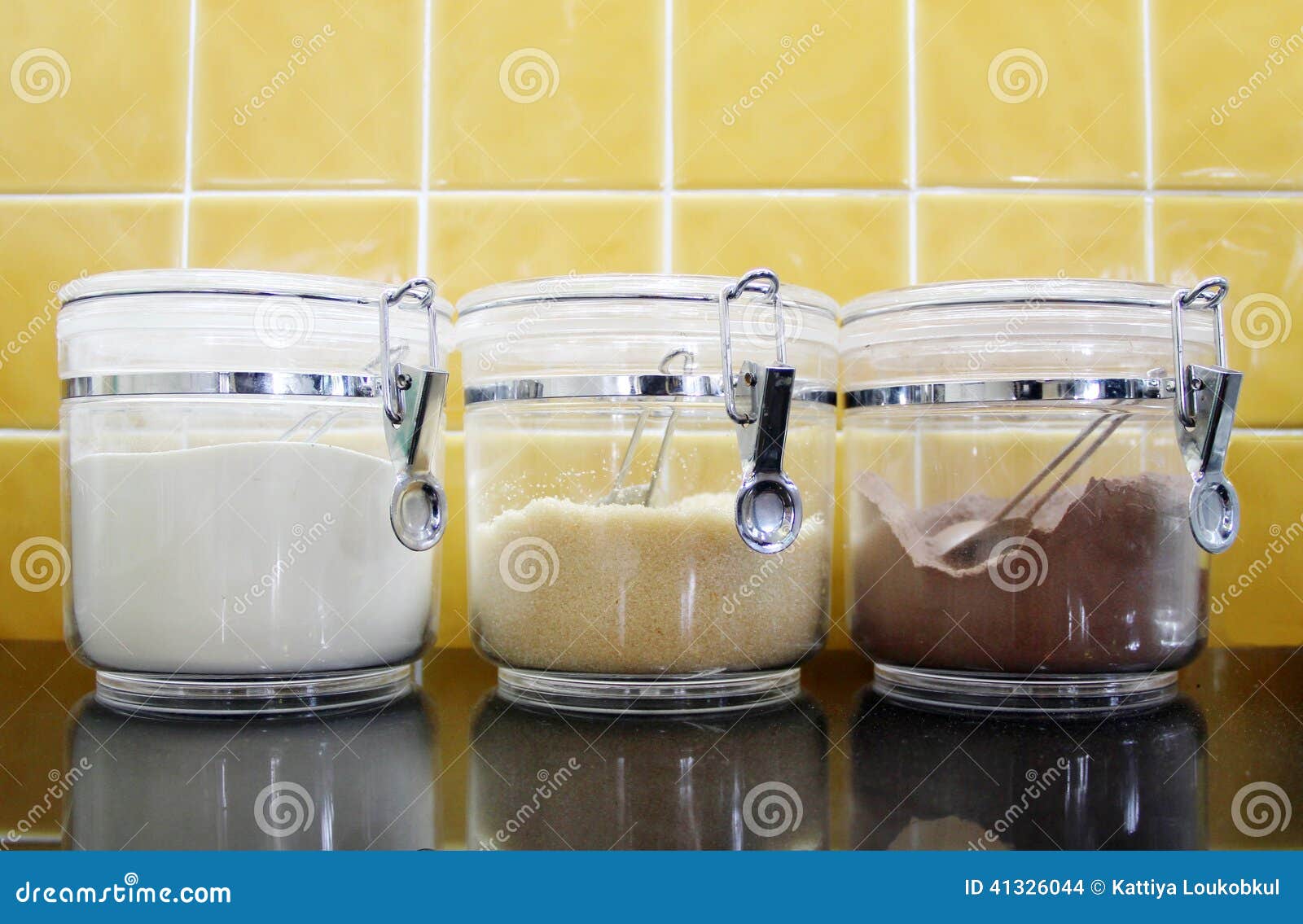 Sugar, Creamer, Cocoa Powder Containers Stock Photo Image of creamer